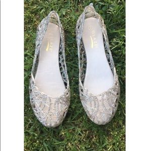 Glitter Jelly Ballet Flats
